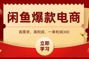 （14746期）闲鱼卖爆款数码产品，当天上架即可出单，一天利润1000