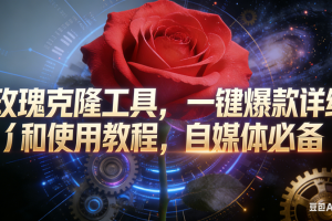 （16828期）玫瑰克隆工具，鲁大魔ai，自媒体必备神器，一键爆款，详细介绍，和使用教程
