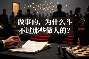 （19414期）付费文章：做事的，为什么斗不过那些做人的？
