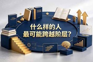 （19014期）付费文章：什么样的人最可能跨越阶层？具备这五种特质，普通人也能顺利跨越阶层