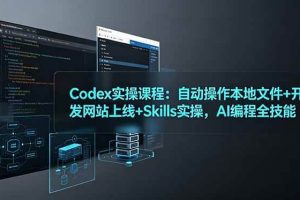 （19009期）Codex实操课程：自动操作本地文件+开发网站上线+Skills实操，AI编程全技能