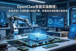 （18982期）OpenClaw安装实操教程：本体安装+大脑配置+技能扩展，零基础快速部署AI智能体