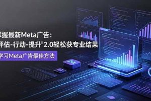 （18972期）掌握最新的Meta广告，通过“评估-行动-提升”2.0版本轻松获得专业级结果。学习目前学习Meta广告的最佳方法