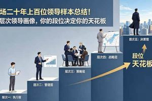 （18900期）付费文章：职场二十年上百位领导样本总结！五层次领导画像，你的段位决定你的天花板