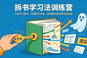 （18874期）拆书学习法训练营，升级学习能力，构建知识体系，，告别看完就忘的低效阅读