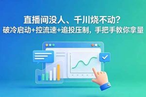 （18836期）直播间没人、千川烧不动？破冷启动+控流速+追投压制，手把手教你拿量