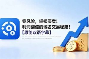 （18721期）零风险，轻松买卖！利润翻倍的域名交易秘籍！【原创双语字幕】