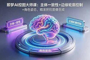 （18619期）即梦AI控图大师课：主体一致性+边缘轮廓控制+角色姿态，精准把控图像生成