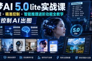 即梦AI 5.0 lite实战课，联网检索・精准控制・智能推理进阶功能全教学，精准控制AI出图