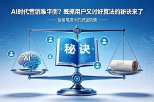 （18600期）AI时代营销难平衡？既抓用户又讨好算法的秘诀来了【原创双语字幕】