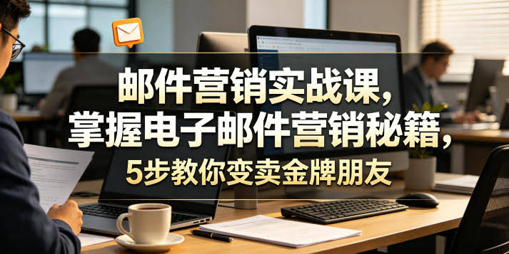 邮件营销实战课,掌握电子邮件营销秘籍,5步教你变卖金牌朋友【原创双语字幕】