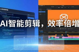 （18322期）AI剪辑入门到精通实战：千问音视频转写+AI筛选文案+剪映精剪，一套SOP让你剪视频效率翻10倍