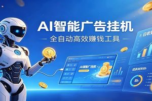 AI智能广告挂机，小白轻松上手，在家自动赚收益