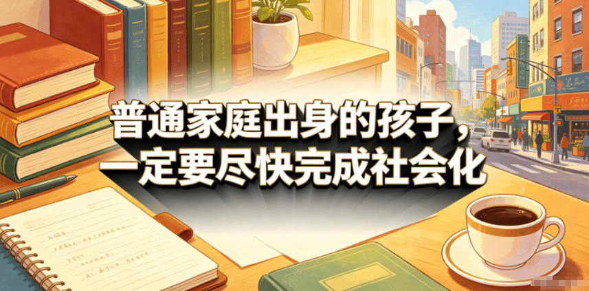 付费文章：普通家庭出身的孩子，一定要尽快完成社会化
