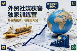 外贸社媒获客独家训练营，外贸新模式，快速做外贸（更新26年5月）