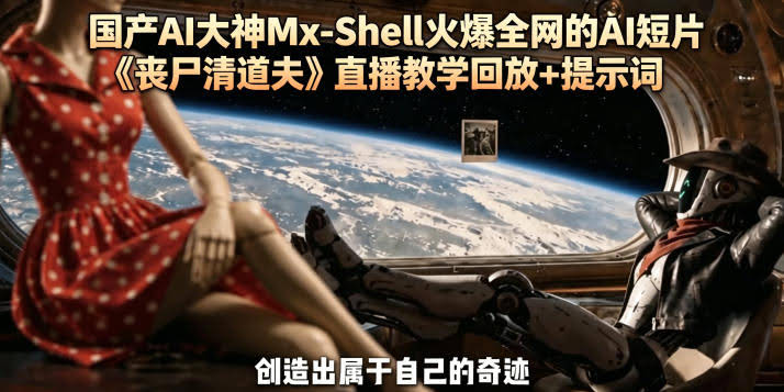 国产AI大神Mx-Shell火爆全网的AI短片《丧尸清道夫》直播教学回放+提示词