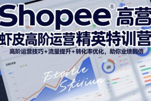 Shopee虾皮高阶运营精英特训营，高阶运营技巧+流量提升+转化率优化，助你业绩翻倍（更新26年5月）
