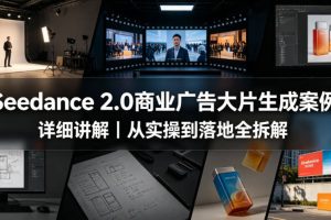 Seedance 2.0商业广告大片生成案例详细讲解｜从实操到落地全拆解