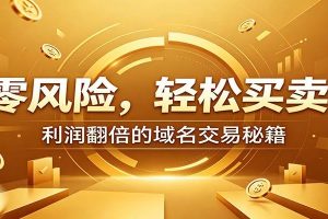 零风险域名交易实战秘籍：新手安全买卖教学，选品定价谈判实现收益翻倍