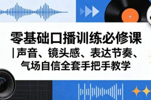 零基础口播训练必修课｜声音、镜头感、表达节奏、气场自信全套手把手教学