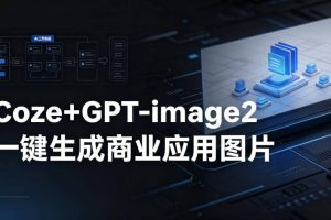 【Coze工作流搭建实操教程】coze+GPT-image2一键生成商业应用图片，全流程保姆级教学