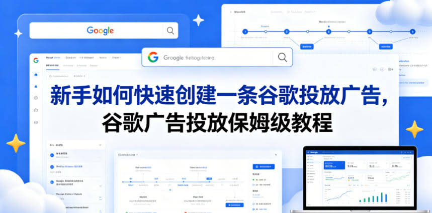 新手如何快速创建一条谷歌投放广告，谷歌广告投放保姆级教程
