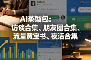 AI蒸馏包：访谈合集、朋友圈合集、流量黄宝书、夜话合集【文档】
