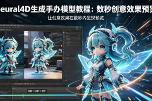 Neural4D生成手办模型教程，让创意效果在数秒内呈现预览