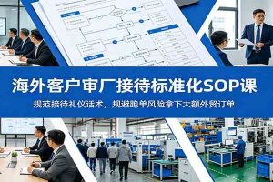 海外客户审厂接待标准化SOP课：规范接待礼仪话术，规避跑单风险拿下大额外贸订单