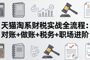 （17676期）天猫淘系财税实战全流程：对账+做账+税务+职场进阶，手把手吃透平台财税每一环