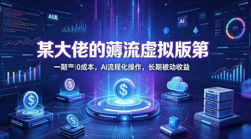 某大佬的薅流虚拟版第一期丨0成本,AI流程化操作,长期被动收益