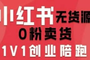小红书无货源0粉电商课，开店准备、选品策略、笔记撰写、视频剪辑、数据分析、账号打造、资料文档（更新26年4月20日）