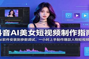 抖音AI美女短视频制作指南：从软件安装到参数调试，一小时上手制作爆款人物短视频