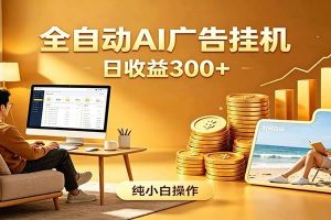 AI风口项目，全程解放双手，后台自动运行赚取收益，每天稳定收益300+