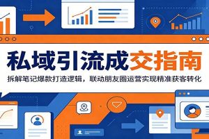 私域引流成交指南：拆解笔记爆款打造逻辑，联动朋友圈运营实现精准获客转化