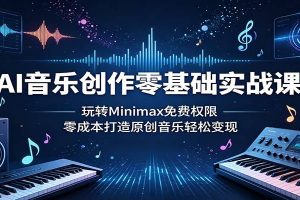 AI音乐创作零基础实战课：玩转Minimax免费权限，零成本打造原创音乐轻松变现